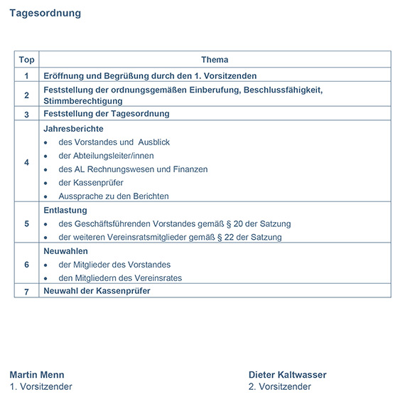 Einladung zur ordentlichen Mitgliederversammlung 2022