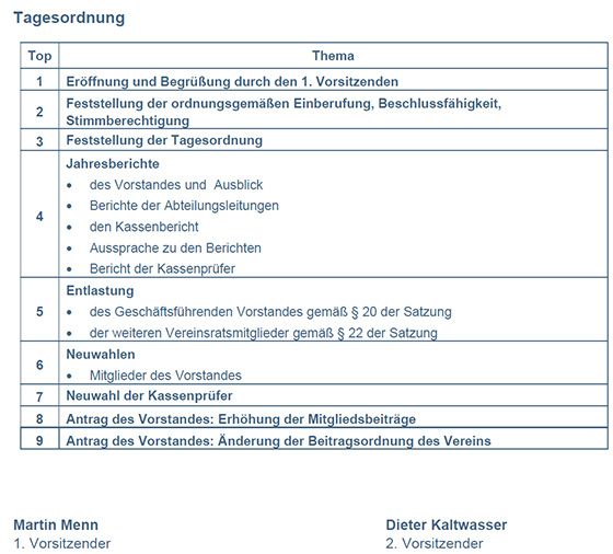 Einladung zur ordentlichen Mitgliederversammlung 2023